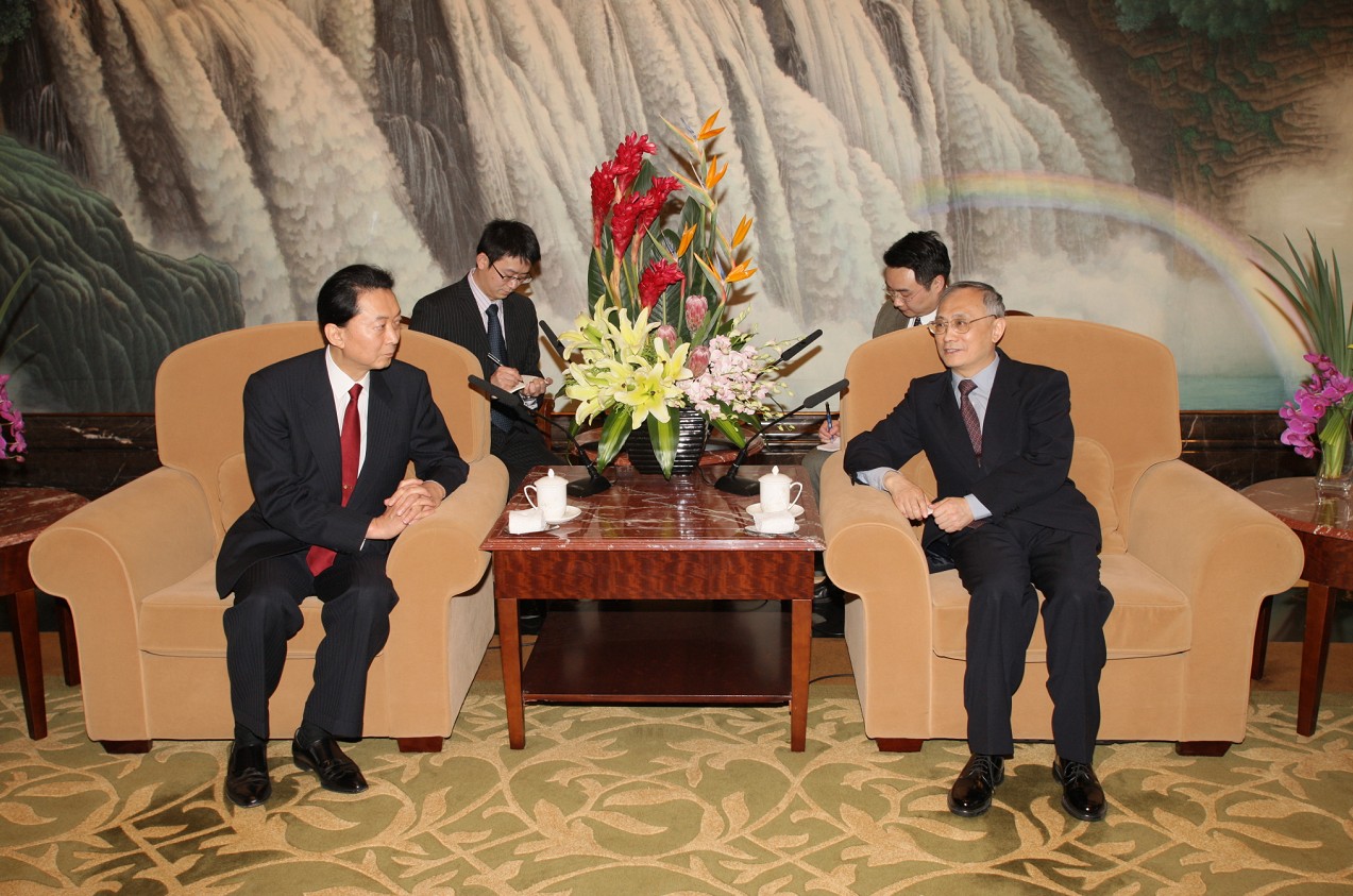 上海市政协副主席周太彤会见鸠山由纪夫